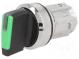 Prepínač  otočný  Stab.pol  2  22mm  zelená  IP67  Tlačidlo  zvýšený