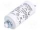 Kondenzátor  pre motory, pracovný  4uF  475VAC  Ø28x55mm  ±5%