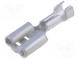 Faston  plochý  6,3mm  0,8mm  samica  0,8÷1,4mm2  krimpovacie