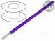 Vodič  HookUp Wire PVC  lanko  Cu  28AWG  fialová  PVC  300V  30,5m