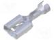 Faston  plochý  6,3mm  0,8mm  samica  0,8÷2mm2  krimpovacie  priamy