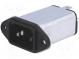 Konektor  napájacie AC  zásuvka  vidlica  1A  250VAC  IEC 60320