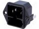 Konektor  napájacie AC  zásuvka  vidlica  10A  250VAC  IEC 60320