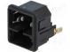 Konektor  napájacie AC  zásuvka  vidlica  10A  250VAC  IEC 60320