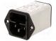 Konektor  napájacie AC  zásuvka  vidlica  10A  250VAC  IEC 60320