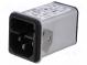 Konektor  napájacie AC  zásuvka  vidlica  10A  250VAC  IEC 60320
