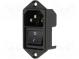 Konektor  napájacie AC  zásuvka  vidlica  10A  250VAC  IEC 60320