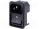 Konektor  napájacie AC  zásuvka  vidlica  10A  250VAC  IEC 60320