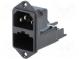 Konektor  napájacie AC  zásuvka  vidlica  10A  250VAC  IEC 60320