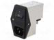 Konektor  napájacie AC  zásuvka  vidlica  1A  250VAC  IEC 60320