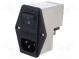 Konektor  napájacie AC  zásuvka  vidlica  2A  250VAC  IEC 60320