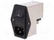 Konektor  napájacie AC  zásuvka  vidlica  1A  250VAC  IEC 60320