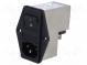 Konektor  napájacie AC  zásuvka  vidlica  2A  250VAC  IEC 60320