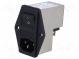 Konektor  napájacie AC  zásuvka  vidlica  10A  250VAC  IEC 60320