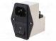 Konektor  napájacie AC  zásuvka  vidlica  6A  250VAC  IEC 60320