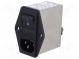 Konektor  napájacie AC  zásuvka  vidlica  6A  250VAC  IEC 60320