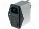 Konektor  napájacie AC  zásuvka  vidlica  6A  250VAC  IEC 60320