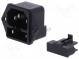 Konektor  napájacie AC  zásuvka  vidlica  10A  250VAC  IEC 60320