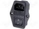 Konektor  napájacie AC  zásuvka  vidlica  10A  250VAC  IEC 60320