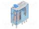 Relé  elektromagnetické  DPDT  Ucievky 12VDC  8A/250VAC  8A/30VDC