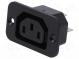 Konektor  napájacie AC  zásuvka  zásuvka  10A  250VAC  IEC 60320