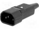 Konektor  napájacie AC  zástrčka  vidlica  10A  250VAC  IEC 60320