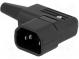 Konektor  napájacie AC  zástrčka  vidlica  10A  250VAC  IEC 60320