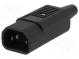 Konektor  napájacie AC  zástrčka  vidlica  10A  250VAC  IEC 60320
