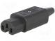 Konektor  napájacie AC  zástrčka  zásuvka  10A  250VAC  IEC 60320