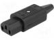 Konektor  napájacie AC  zástrčka  zásuvka  10A  250VAC  IEC 60320
