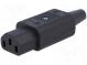 Konektor  napájacie AC  zástrčka  zásuvka  10A  250VAC  IEC 60320