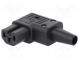 Konektor  napájacie AC  zástrčka  zásuvka  10A  250VAC  IEC 60320