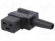 Konektor  napájacie AC  zástrčka  zásuvka  16A  250VAC  IEC 60320
