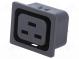 Konektor  napájacie AC  zásuvka  zásuvka  16A  250VAC  IEC 60320