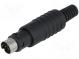 Zástrčka  DIN mini  vidlica  PIN  3  spájkovanie  na kábel