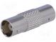 Coupler  BNC socket x2  straight  50Ω  polymethylpentene (PMP)