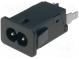 Konektor  napájacie AC  zásuvka  vidlica  2,5A  250VAC  IEC 60320
