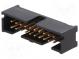 Zásuvka  IDC  vidlica  PIN  20  priamy  THT  pozlátený  2,54mm