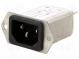 Konektor  napájacie AC  zásuvka  vidlica  1A  250VAC  IEC 60320