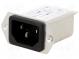 Konektor  napájacie AC  zásuvka  vidlica  1A  250VAC  IEC 60320
