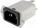 Konektor  napájacie AC  zásuvka  vidlica  6A  250VAC  IEC 60320