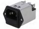 Konektor  napájacie AC  zásuvka  vidlica  1A  250VAC  IEC 60320