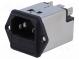 Konektor  napájacie AC  zásuvka  vidlica  4A  250VAC  IEC 60320
