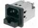 Konektor  napájacie AC  zásuvka  vidlica  4A  250VAC  IEC 60320