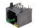 Zásuvka  RJ45  PIN  8  Usporiad.kol  8p8c  THT  na PCB