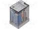Relé  elektromagnetické  DPDT  12VDC  Ikontakt max 20A  max250VAC