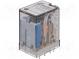 Relé  elektromagnetické  4PDT  Ucievky 48VDC  10A  max400VAC