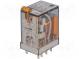 Relé  elektromagnetické  DPDT  Ucievky 230VAC  10A/250VAC  17kΩ