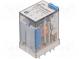 Relé  elektromagnetické  DPDT  Ucievky 48VDC  10A/250VAC  2,4kΩ
