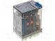 Relé  elektromagnetické  DPDT  Ucievky 220VDC  10A/250VAC  54kΩ